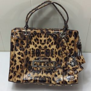 COPY - Guess leopard skin vinyl purse